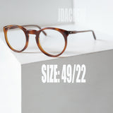 【MAY Optical】フルヴュー No.070 FV・ボストン ハニーアンバー 49/22 ヴィンテージ