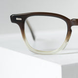【MBオプティカル】 ホーンリム ・ブラウンフェード 46/22 ヴィンテージ