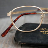 1950年代のヴィンテージ眼鏡・New Jersey Optical製｜金張りウェリントン型・デヴィッドボウイ着用モデル