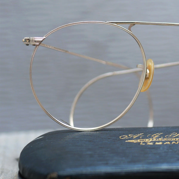 【Shuron】1940s シュロン 12KGF フルヴュー ラウンド・ロンバー 45/24 ヴィンテージ