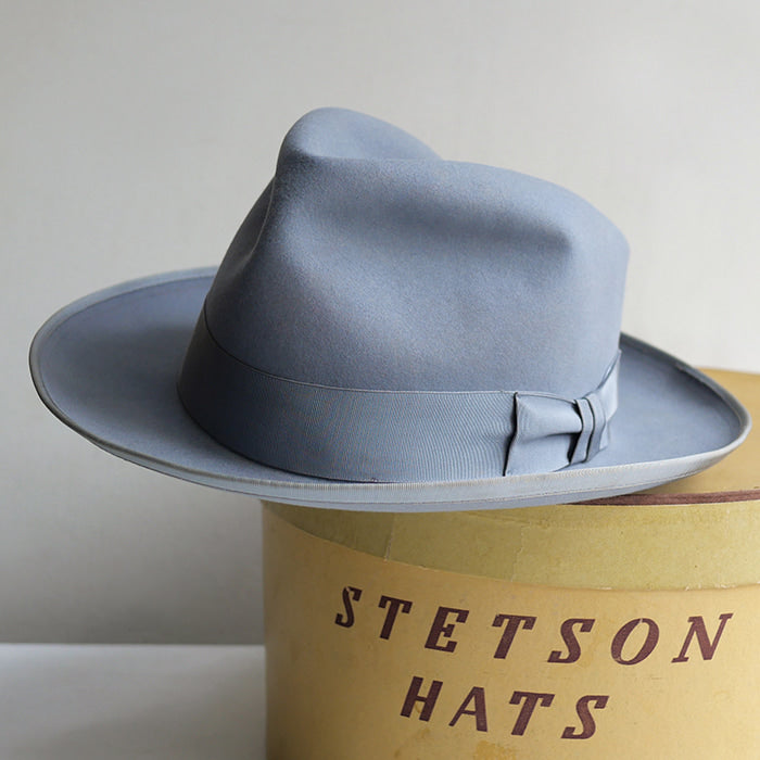 美品ビンテージステットソン1940s  DELUXE STETSON ROYAL DELUXE STETSON 1940s ロイヤルデラックス ステットソン グレー