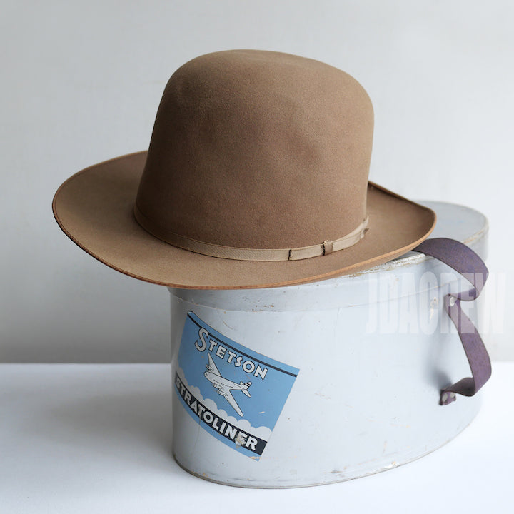 美品ビンテージステットソン1940s  DELUXE STETSON ステットソン デラックス】ストラトライナー・キャメル (59.5cm