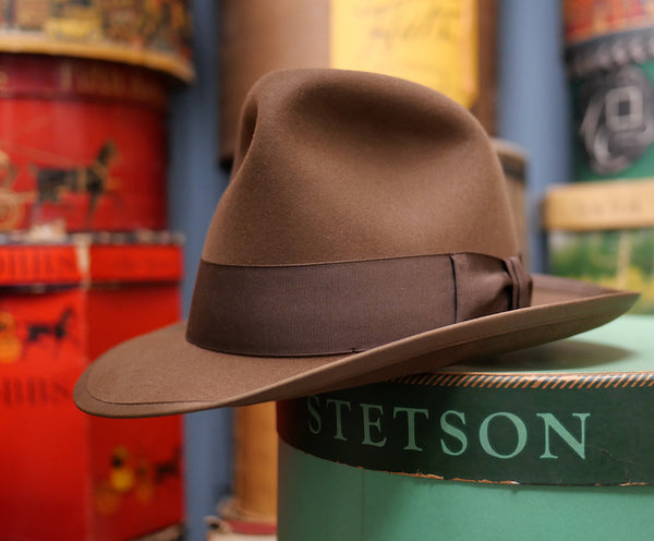 1950年代 Royal Stetson製 ヴィンテージWHIPPETフェドラハット ジョニーデップ愛用 デッドストック USA製