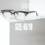 1960年代シュロン製ヴィンテージメガネ shuron mitch ホーンリム黒縁眼鏡