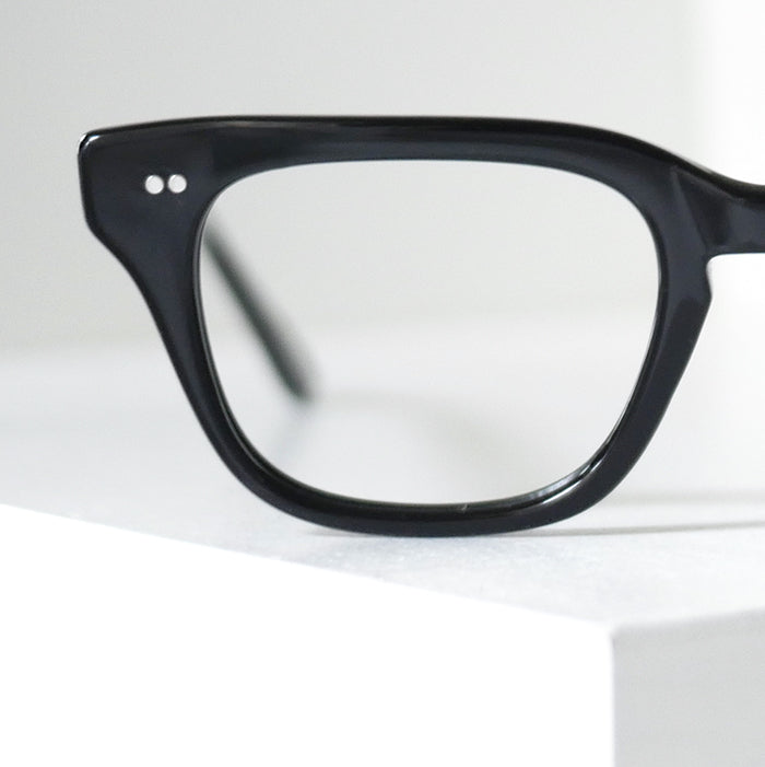 Shuron シュロン ブラック ホーンリム ウェリントン ヴィンテージメガネ