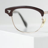 【American Optical】アメリカンオプティカル 12KGF サーモント・ブラウンシルク 46/20 ヴィンテージ