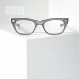 1960年代アメリカ製 ウェリントン型メガネ スモークグレー ヴィンテージフレーム デッドストック