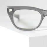 1960年代アメリカ製 ウェリントン型メガネ スモークグレー ヴィンテージフレーム デッドストック