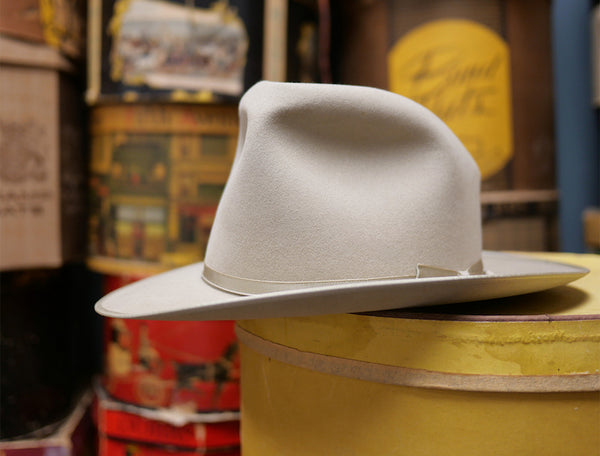1960年代 Stetson 3X オープンロードヴィンテージフェドラハット ベージュ 7 1/4 (58.5cm) ジョニーデップ愛用 ワイドブリム Nearデッドストック USA製