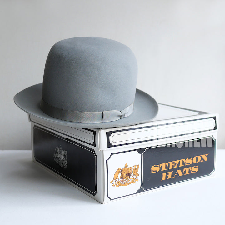 JOHN B STETSON ハット 58 グレー ラビットファー stetson-playboy-vintagehat-