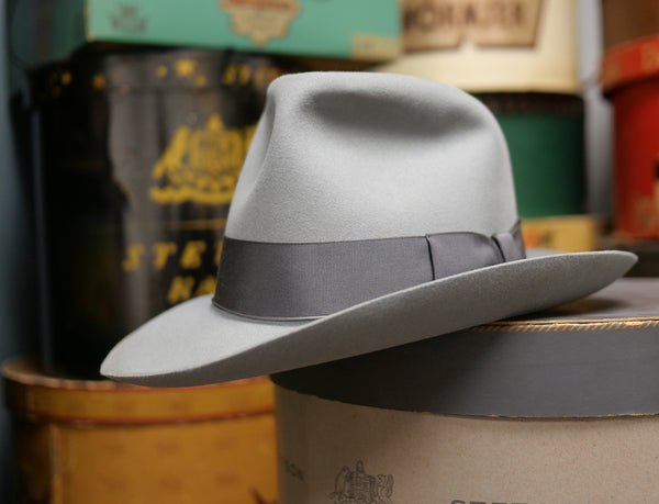 【Royal Deluxe Stetson】1950's ロイヤルデラックスステットソン・ライトグレー (58.2cm) ヴィンテージ
