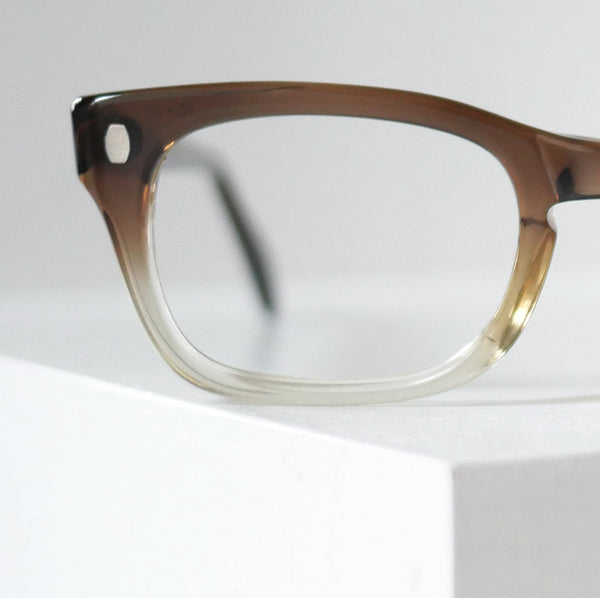 1950〜60年代製ヴィンテージ SWAN Big Boy ウェリントンメガネ ブラウン デッドストック USA製