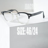TART OPTICAL アーネル 46/24 ブラックウッド CBカラーのヴィンテージ眼鏡。ジョニーデップ愛用、1950〜60年代製のデッドストック品。