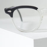 TART OPTICAL アーネル 46/24 ブラックウッド CBカラーのヴィンテージ眼鏡。ジョニーデップ愛用、1950〜60年代製のデッドストック品。