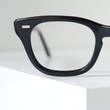 Bausch & Lomb ホーンリム眼鏡 46/24 ブラック。1970年代製の米軍配給モデル。希少なデッドストックのヴィンテージフレーム。アメリカ製。