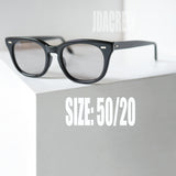 USS 1970年代 ヴィンテージ ホーンリム メガネ ウェリントン ブラック デッドストック サイド