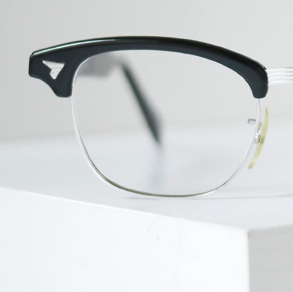 1960年代 アメリカンオプティカル Sirmont ヴィンテージ サーモントフレーム ブラック デッドストック