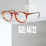 1960年代ヴィンテージ MAY OPTICAL フルヴュー P3型 ボストンメガネ ハニーアンバー 44/22 USA製 デッドストック