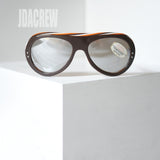 ヴィンテージ Paris-Sol ティアドロップシェイプとトリコロールカラーのアビエーターサングラス 