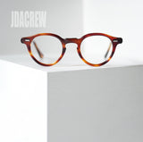 1960年代ヴィンテージ SRO No.285 アンバー ラウンドメガネ セルロイド製 42/22 USA製 デッドストック