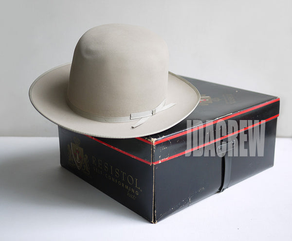 STETSON】1960's ステットソン Beaver 100 オープンロード・シルバー