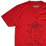 【GONZO】 限定 オフィシャル・メスカリート VネックTシャツ RED