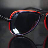 ジョニーデップ愛用【Alchemy specs】ミストラル・ブラック 56/21 トリコロールサングラス - jda store