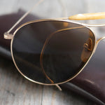 1950s Vintage American Optical 12KGF Aviator Sunglasses