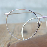 Vintage Shuron Eyeglasses 12 kgf round gold