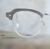 【ボシュロム】B&L ボルリム・グレークリスタル ブローライン ビンテージメガネ 