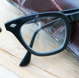 Bausch & Lomb B&L Vintage eyeglasses black horn rimmed