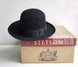 【Royal Stetson】1960s ロイヤルステットソン・ブラック  ヴィンテージフェドラハット 帽子