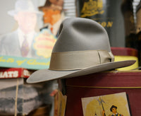 【Borsalino】1950's ボルサリーノ アレックス・ グレー ヴィンテージフェドラハット 帽子