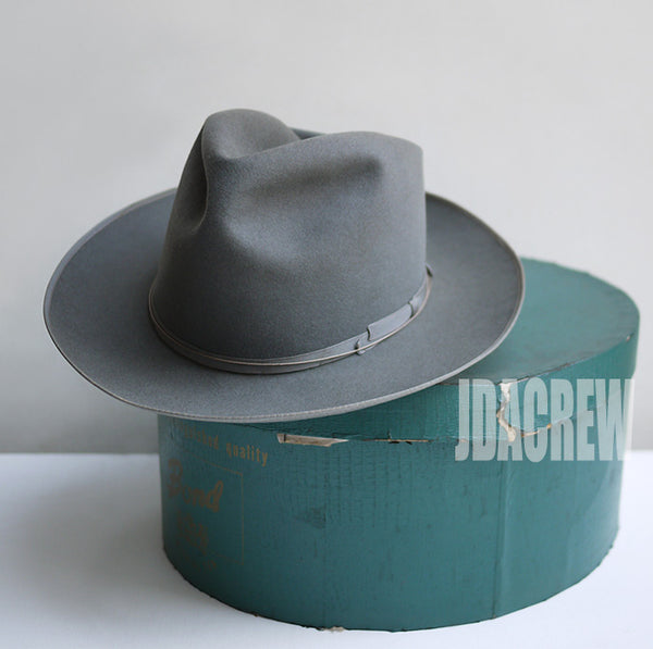 【ボルサリーノ】1950's Borsalino アレックス・グレー (58cm) ヴィンテージフェドラハット