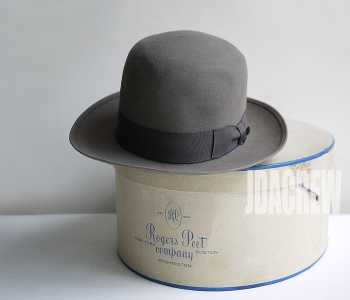 あいうえお激レア ロイヤルステットソン ヴィンテージウィペット推定40年代 Royal Stetson ロイヤル ステットソン ウィペット グレー