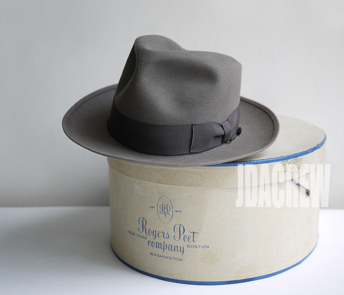 あいうえお激レア ロイヤルステットソン ヴィンテージウィペット推定40年代 Royal Stetson ロイヤル ステットソン ウィペット グレー