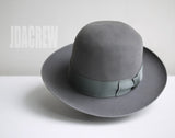 【Borsalino】1950's ボルサリーノ TRIONFO・ グレー ヴィンテージフェドラハット 帽子