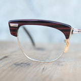 Vintage Shuron Eyeglasses redwood