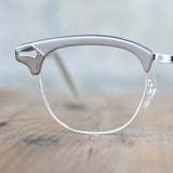 Vintage Shuron Eyeglasses silver browline