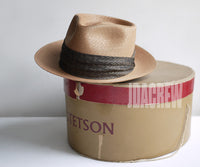 【ROYAL STETSON】1950s ロイヤルステットソン・ブラウン (58.5cm) DEADSTOCK ヴィンテージストローハット