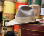【テンプルフォーム】1950's TEMPLEFORM・グレー ヴィンテージフェドラハット 帽子 メンズ ジョニーデップ