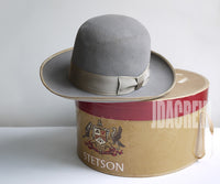 【ロイヤルステットソン】1950's STETSON ウィペット・グレーベージュ ヴィンテージフェドラハット 帽子