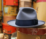 【ロイヤル ステットソン】1950's ウィペット・ブルーイッシュグレー (57cm) ヴィンテージフェドラハット 帽子 ジョニーデップ